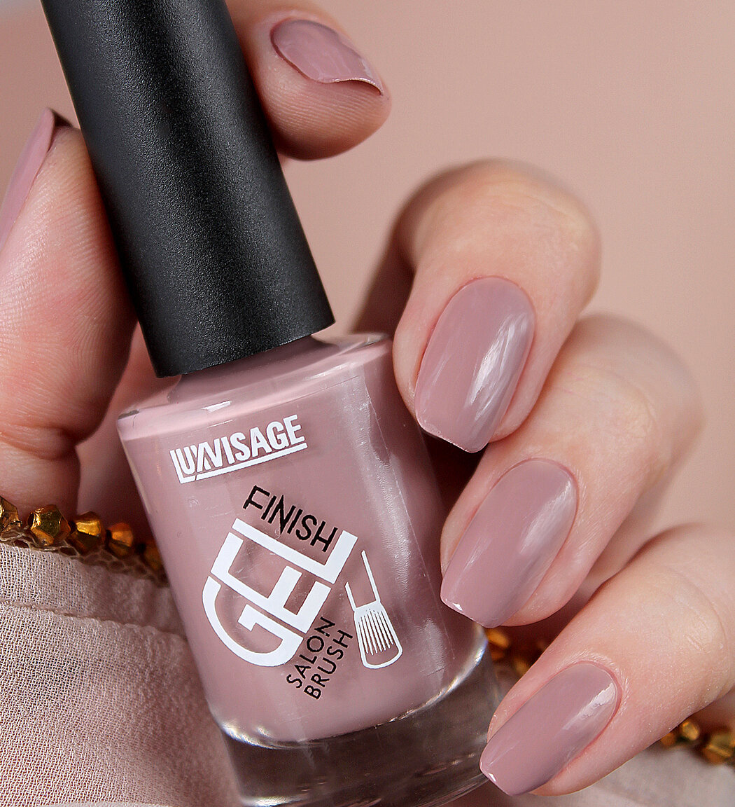 Лак для ногтей GEL finish, тон 16 стойкий глянцевый, LUXVISAGE — фото 1