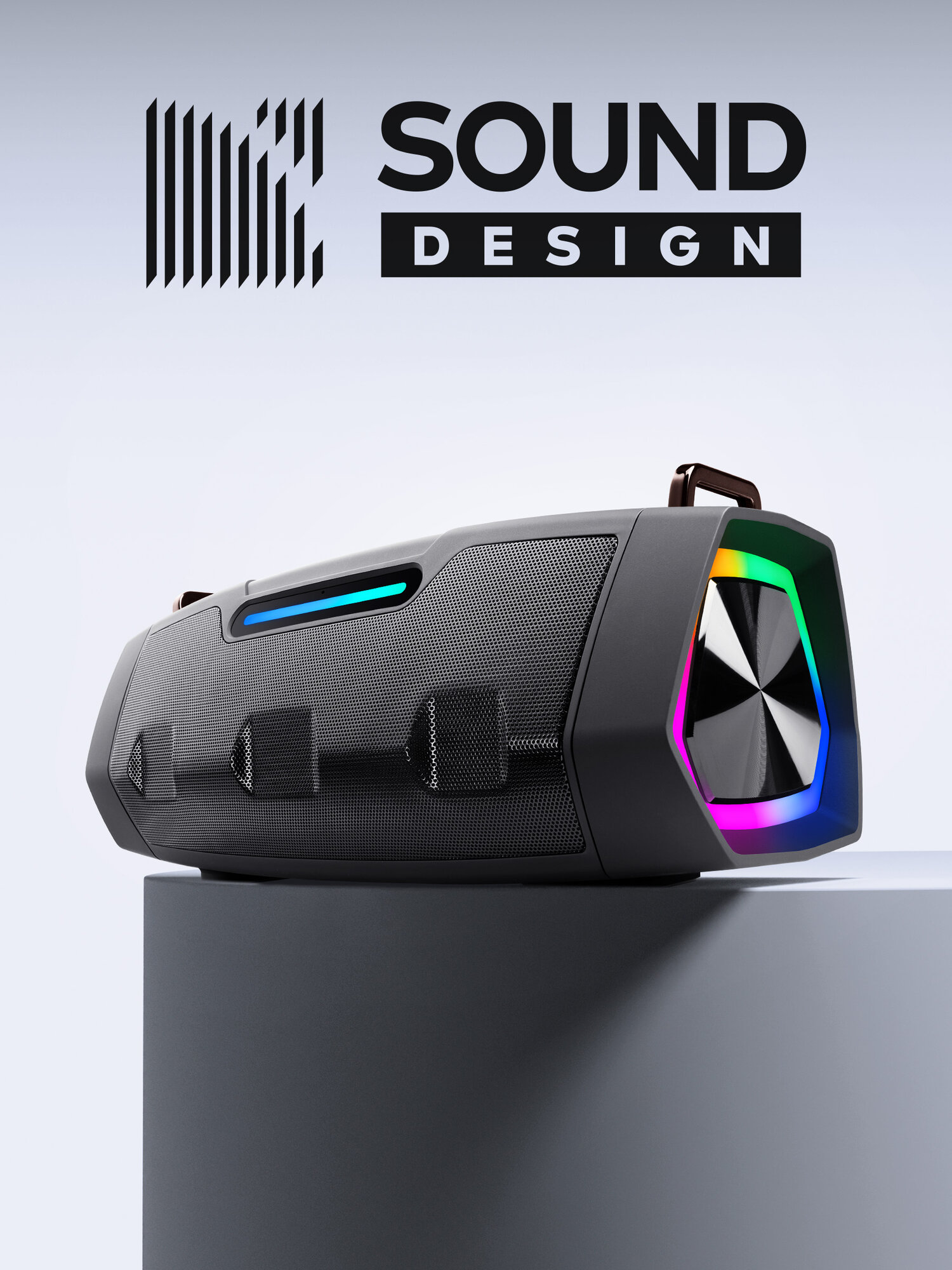 Колонка портативная музыкальная bluetooth беспроводная с блютуз Defender BEATBOX 25 с подсветкой MIC TWS FM