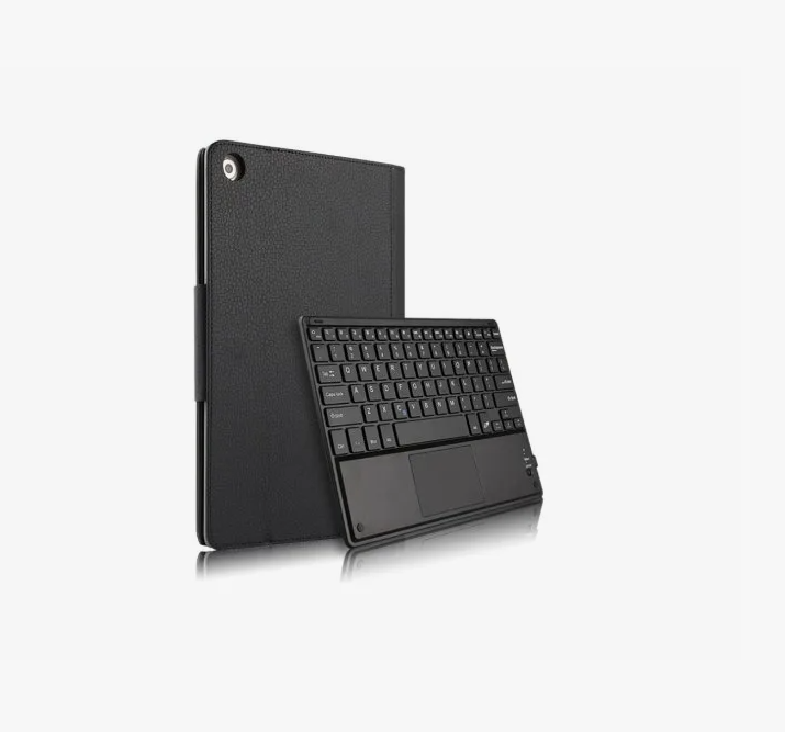 Клавиатура с чехлом «MyPads Tasti Keyboard» для Huawei MediaPad M5 Lite 10 (BAH2-L09/W09/AL10) съёмная беспроводная Bluetooth-клавиатура черная кож.