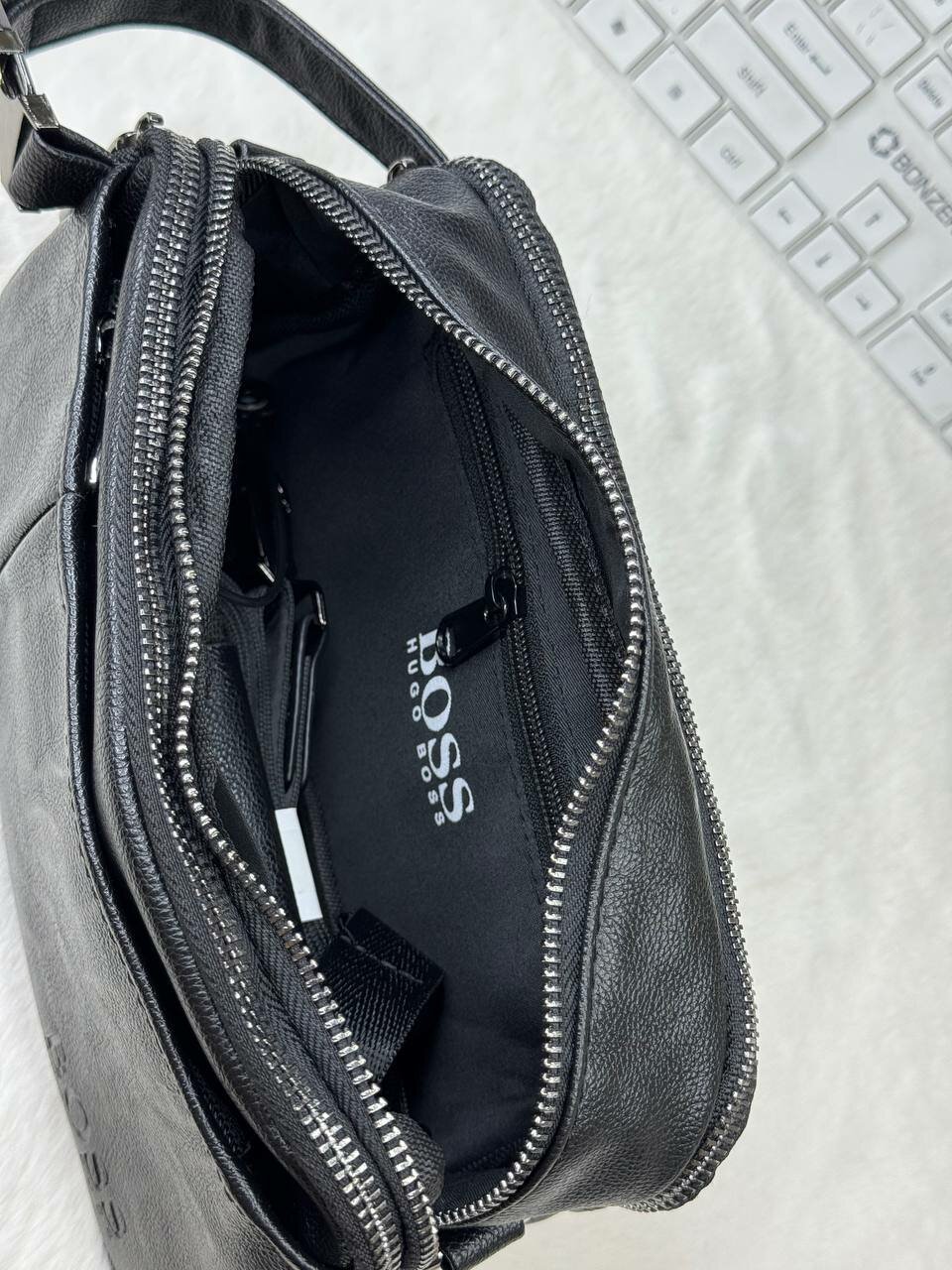 Сумка барсетка BOSS, черный — фото 1