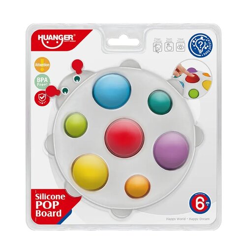 Игрушка-антистресс Huanger Букашка поп ит пупырка тактильная игрушка для малышей белый 395₽