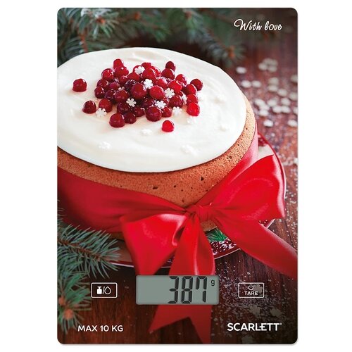 Кухонные весы Scarlett SC-KS57P79, краcный