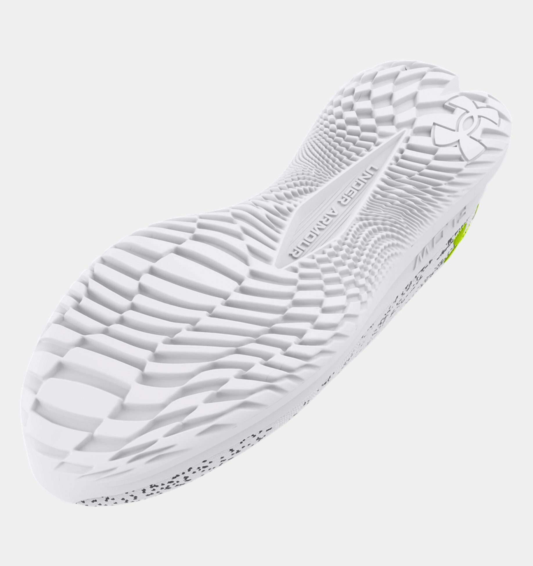 Кроссовки Under Armour Velociti 3, размер 6 US, white / anthracite / high vis yellow — фото 1