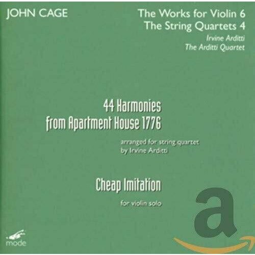 Cage: 44 Harmonies From Apartment House 1776 cage 44 harmonies from apartment house 1776 cheap imitation arditti quartett