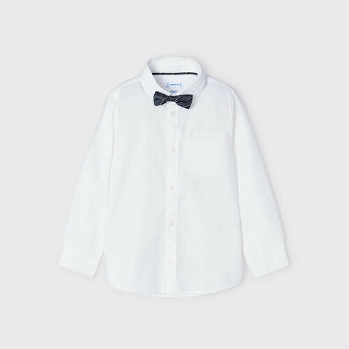 фото Рубашка mayoral, размер 116 (6 лет), белый