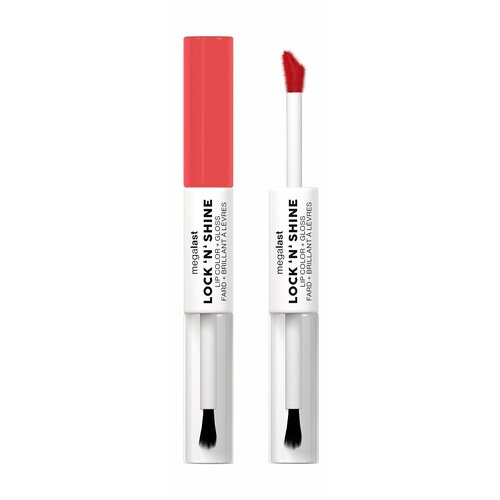 WETnWILD Помада-блеск 2 в 1 Megalast Lock n` Shine Lip Color Тон 1115533e shining hibiscus, 4 мл