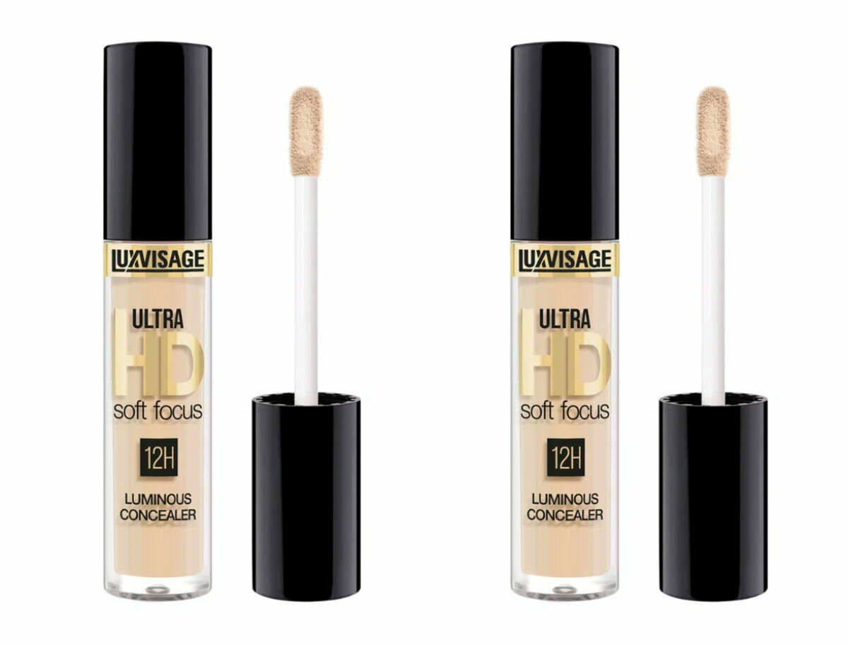 Консилер светоотражающий LuxVisage ULTRA HD soft focus 12H, тон 13 Beige, 3.7 гр, 2 шт.