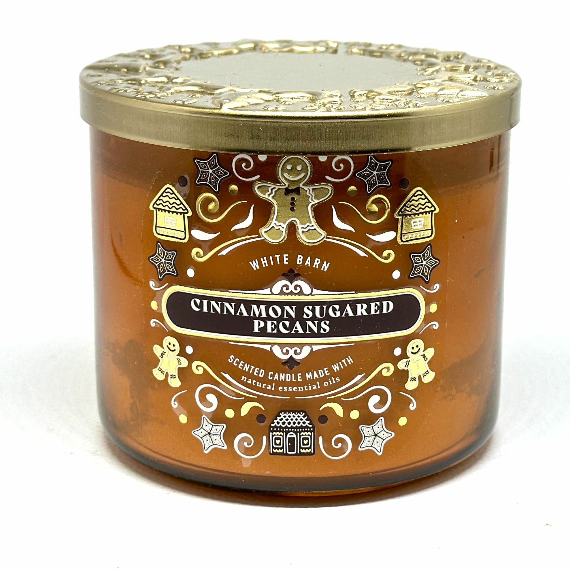 Bath and Body Works свеча ароматическая с 3-мя фитилями CINNAMON SUGARED PECANS