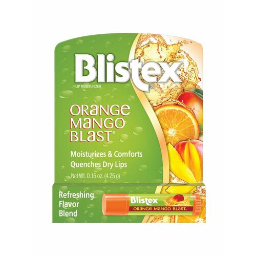 Бальзам для губ Blistex Orange Mango Blast - Увлажнение и Восстановление уход за губами probotanic бальзам для губ масло карите и манго