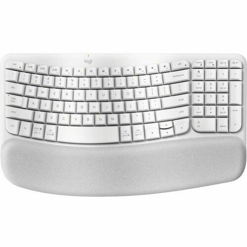 Клавиатура офисная Logitech Wave Keys (белый) logitech keys to go розовый