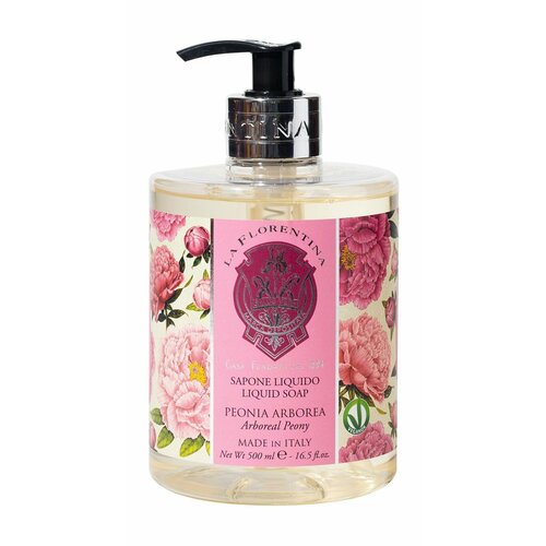 Жидкое мыло с ароматом пиона / La Florentina Liquid Soap Arboreal Peony