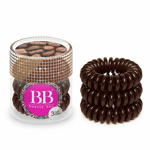 Резинка для волос / Beauty Bar Hair-Rings Brown