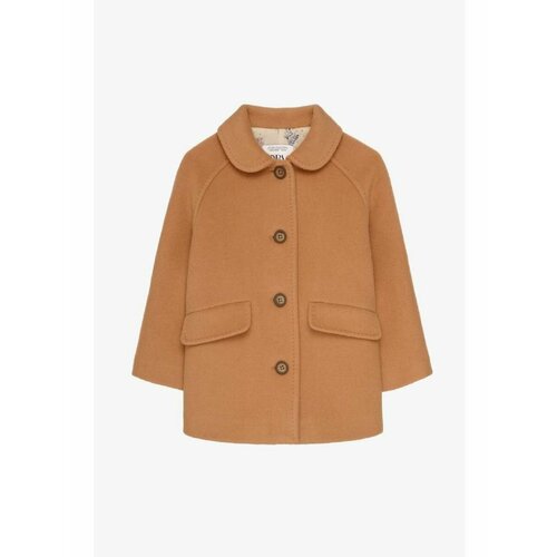 пальто zara textured белый Пальто Zara, размер 128, горчичный