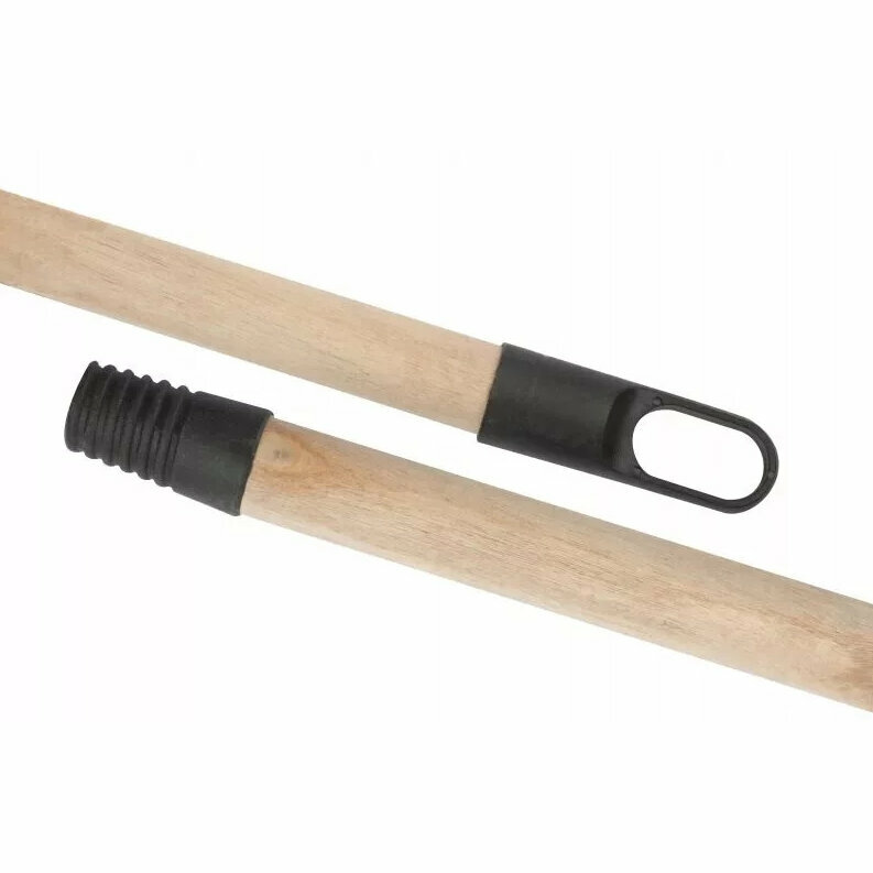 Рукоятка для насадок деревянная с резьбой на пластмассовм наконечнике2 штуки