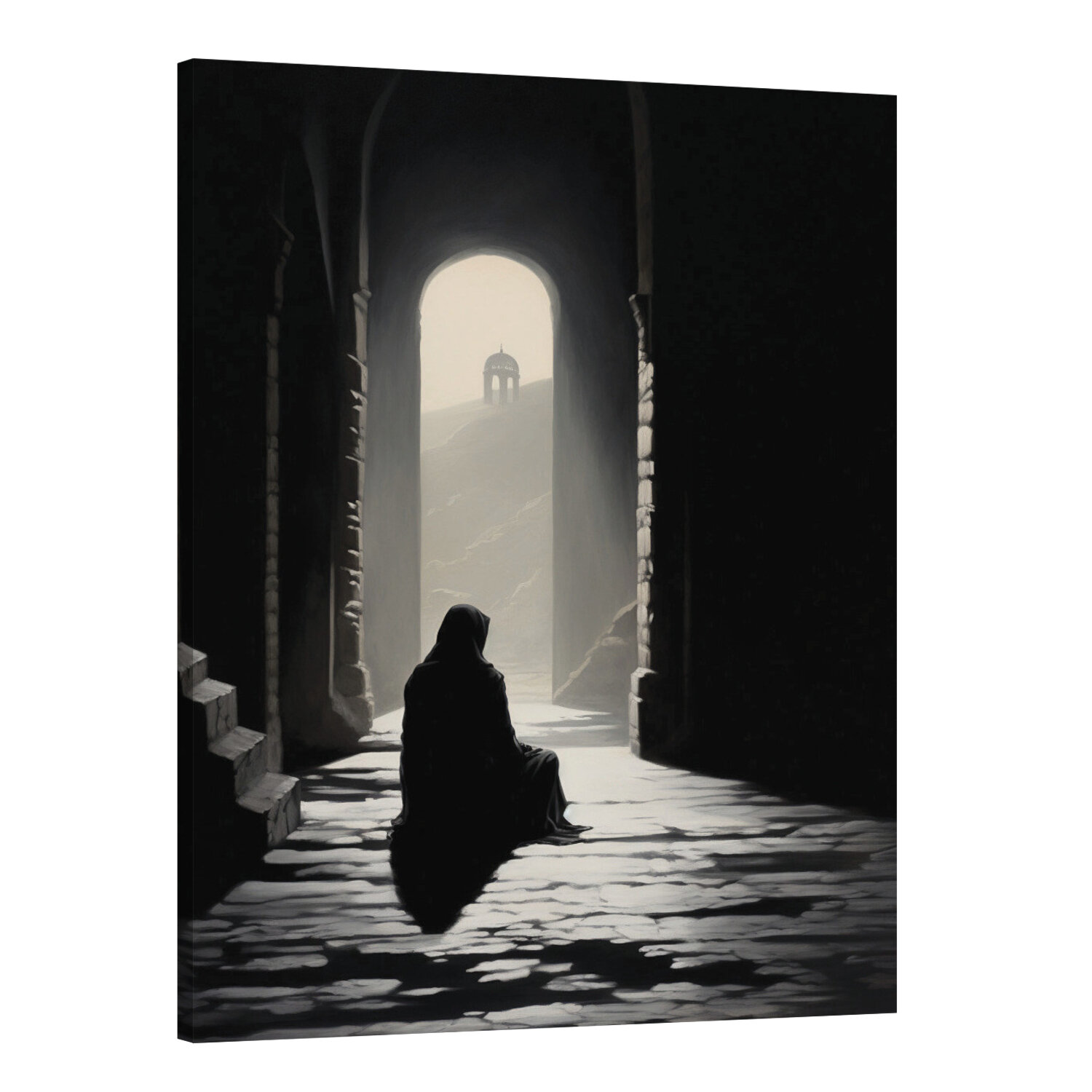 Интерьерная картина 50х70 "Святая гора Афон: духовный путь"