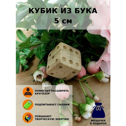 Кубик игральный. 5 см. Бук.