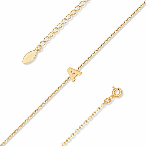 фото Браслет vorobyeva, красное золото, 585 проба, фианит, длина 17 см.