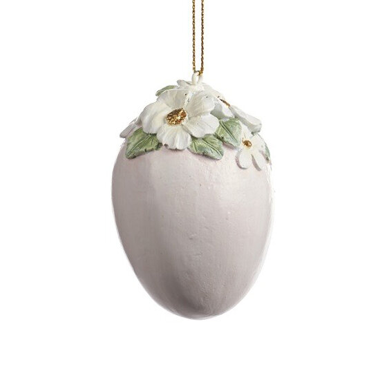 Декоративная подвеска "Яйцо с цветами"