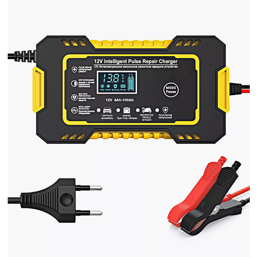 Зарядное устройство интелектуальное для аккумуляторов автомобиля мотоцикла 12В 6A жёлтый 320000₽