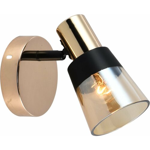 Спот Brilliant light черный/золото, E14, 1х40 Вт