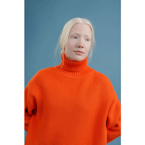 фото Свитер znwr, размер m, оранжевый