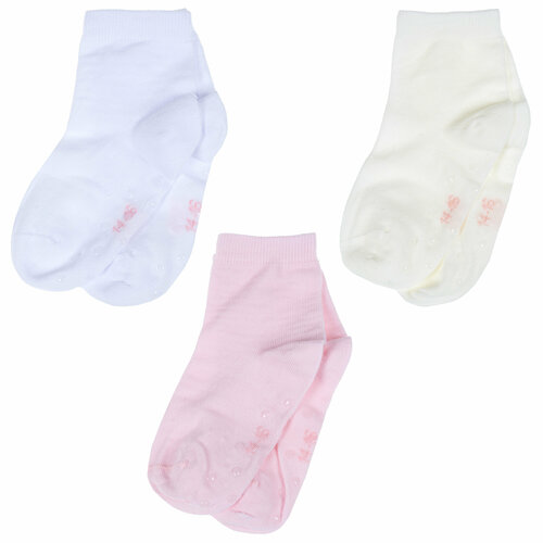 Носки RuSocks 3 пары, размер 14-16, бежевый, розовый носки rusocks 3 пары размер 14 16 белый розовый