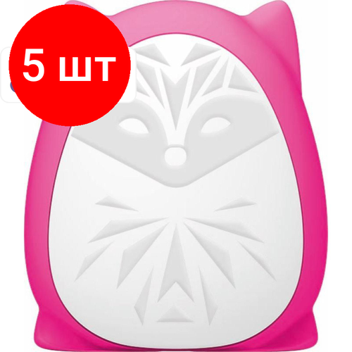 Комплект 5 штук, Ластик Maped MINI CUTE Squeeze, полимер, фигурный, 75х125х30мм, ассорти,15502