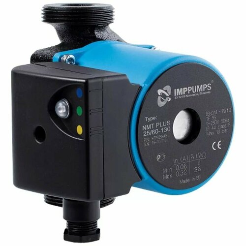 насос циркуляционный imp pumps nmt plus 25 60 130 1х220в 36вт Насос циркуляционный IMP PUMPS NMT PLUS 25/60-180 (1х220В; 36Вт)