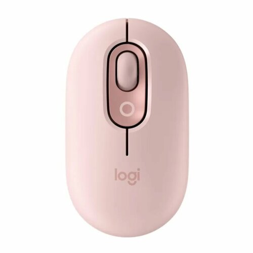 Беспроводная мышь Logitech Pop, Pink беспроводная мышь logitech pop blast