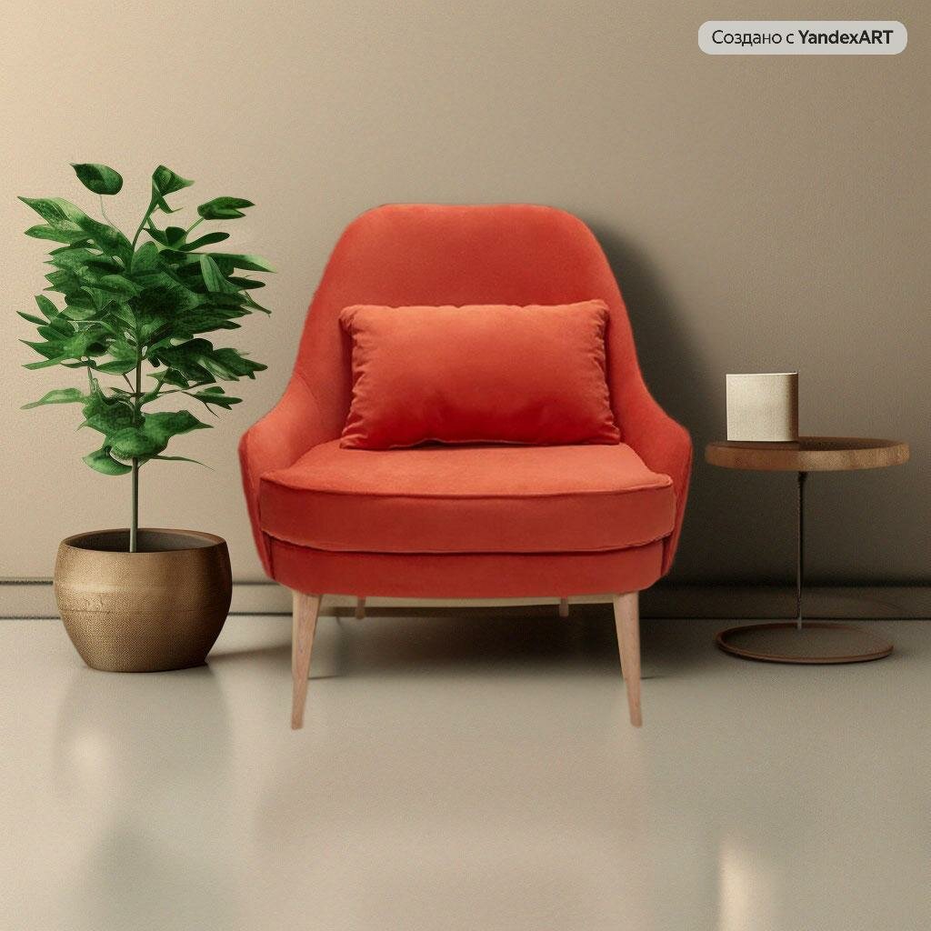 Кресло "Нагария Gl" ткань Maserati orange, оранжевый