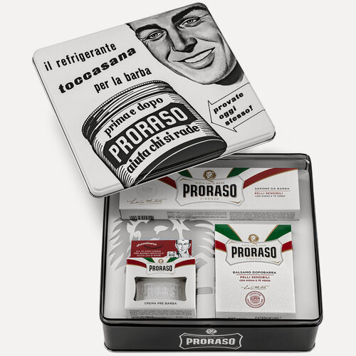 Изображение товара Набор для бритья Proraso Vintage Selection Toccasana, 3 шт
