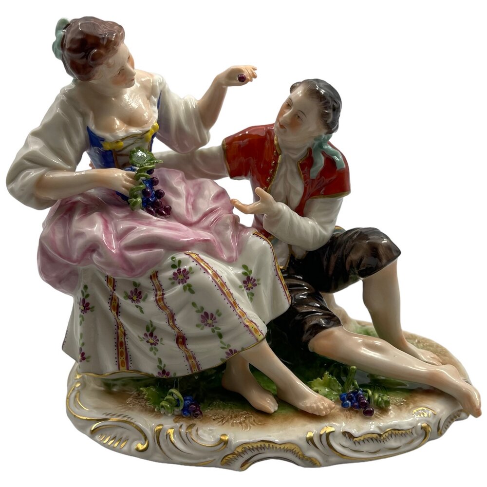 фото Фарфоровая статуэтка "Флирт", 1958-1972 гг, Rudolf Kämmer, Германия