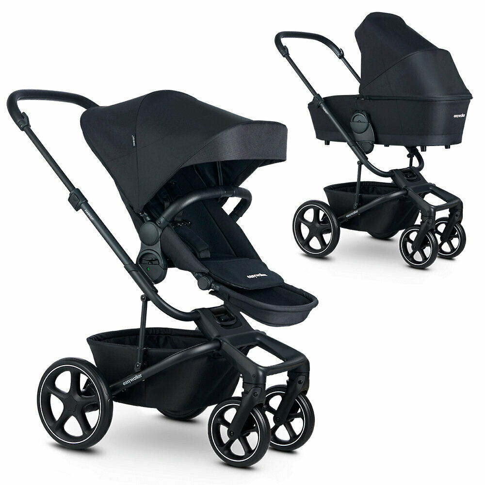 Коляска 2в1 Easywalker Harvey 5, цвет Midnight Black