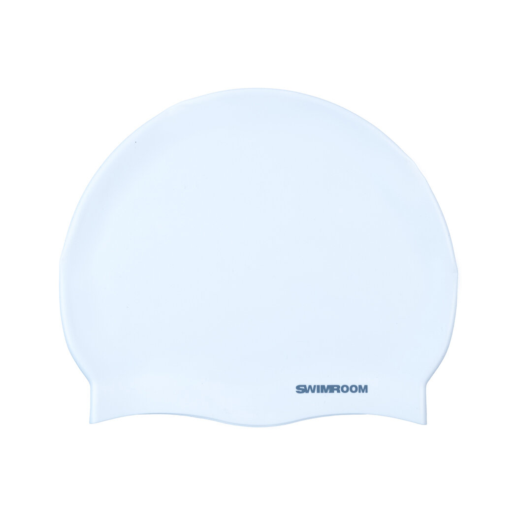 Силиконовая шапочка увеличенного размера SwimRoom "SwimRoom L", цвет белый