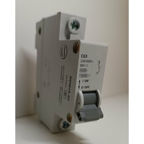 Автоматический выключатель Nader 1P 63А 10кА