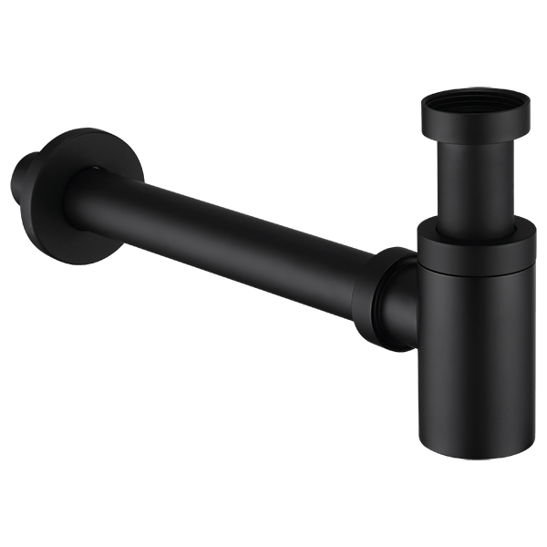 фото Сифон для раковины Elghansa WASTE SYSTEMS WBT-512-Black цилиндрический, черный