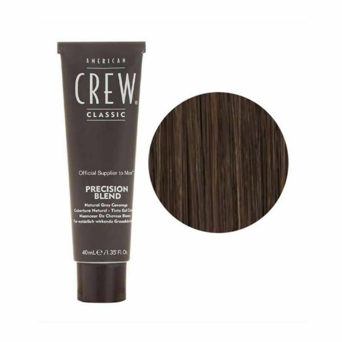 American Crew Precision Blend - Краска для седых волос для бороды и усов пепельный оттенок 5/6 3*40 мл