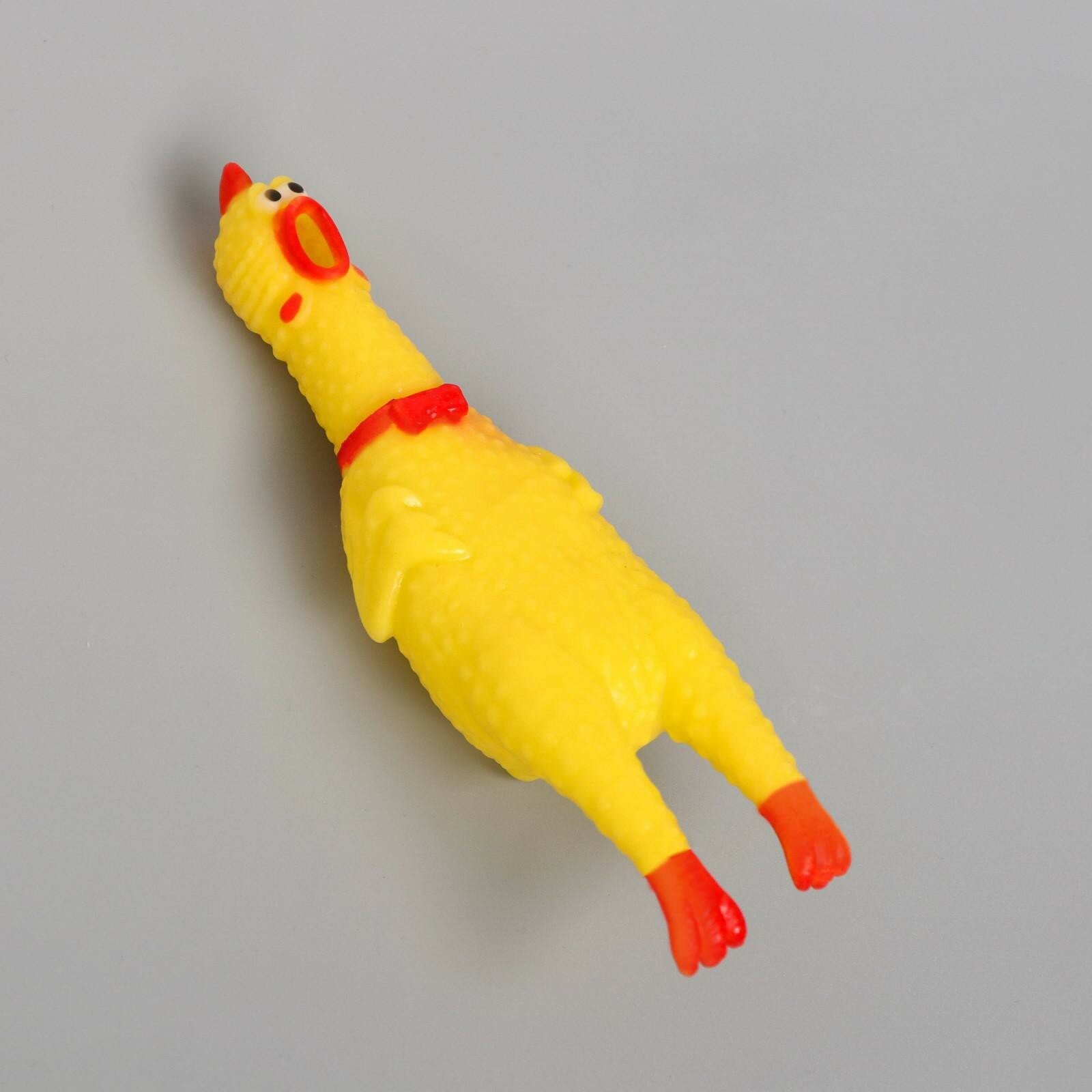 Пушистое счастье Игрушка пищалка «Курица», 16 см, дворняга - фотография № 1