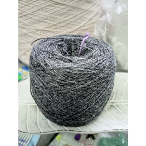 фото Пряжа ангора 60 бобинная, 100г/800м, 150 грамм, цвет т. серый меланж dongguan yuannei textile