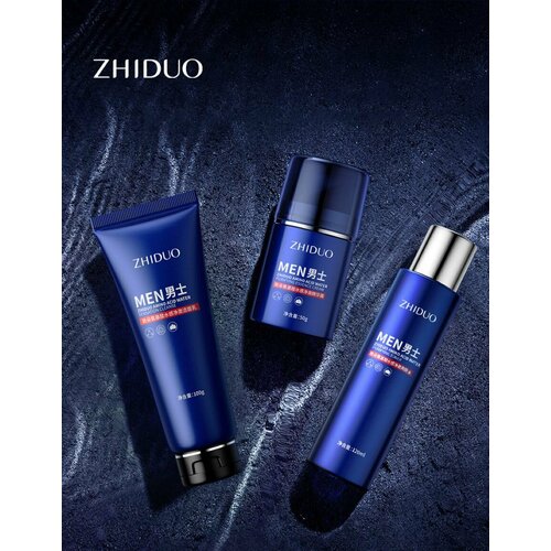 ZHIDUO Набор с аминокислотами для ухода за мужской кожей (3 в 1)