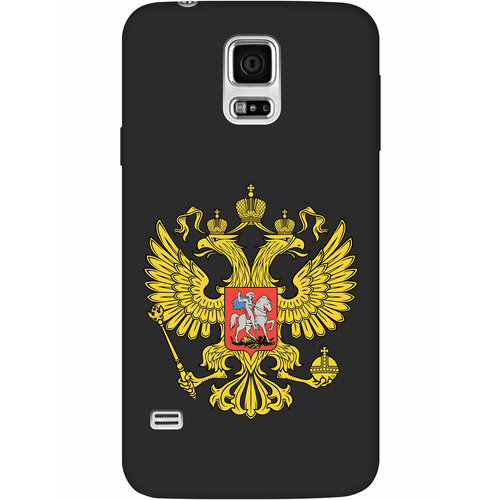 Матовый Soft Touch силиконовый чехол на Samsung Galaxy S5, Самсунг С5 с 3D принтом Patriot черный матовый soft touch силиконовый чехол на samsung galaxy s5 самсунг с5 с 3d принтом hands w черный