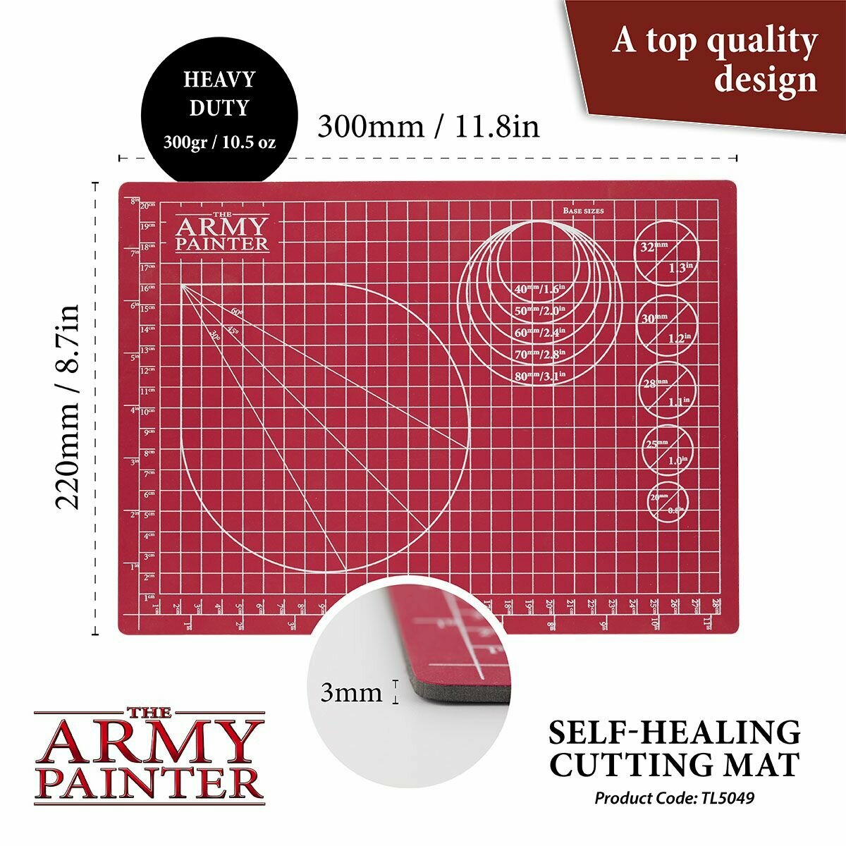 Коврик для моделирования Army Painter Self-healing Cutting Mat (2019)