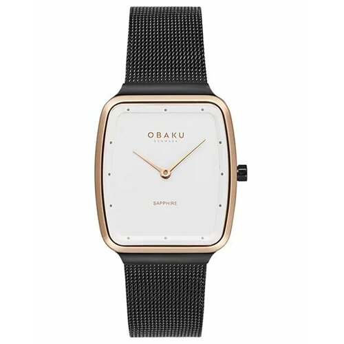 фото Наручные часы obaku, черный, белый