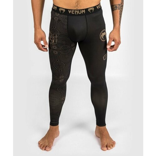 майка venum santa muerte dark side black brown l Тайтсы Venum, размер 2XL, черный, коричневый