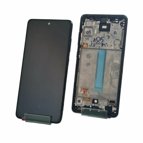 Дисплей Samsung Galaxy A52 4G/SM A525F/A52 5G/SM A526b с сенсором в рамке полноразмерный черный (OLED)