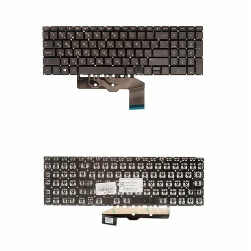 клавиатура keyboard для ноутбука hp envy 15 ed 17 cg серебристая с подсветкой Keyboard / Клавиатура для ноутбука HP Envy 15-ED, 17-CG черная с подсветкой