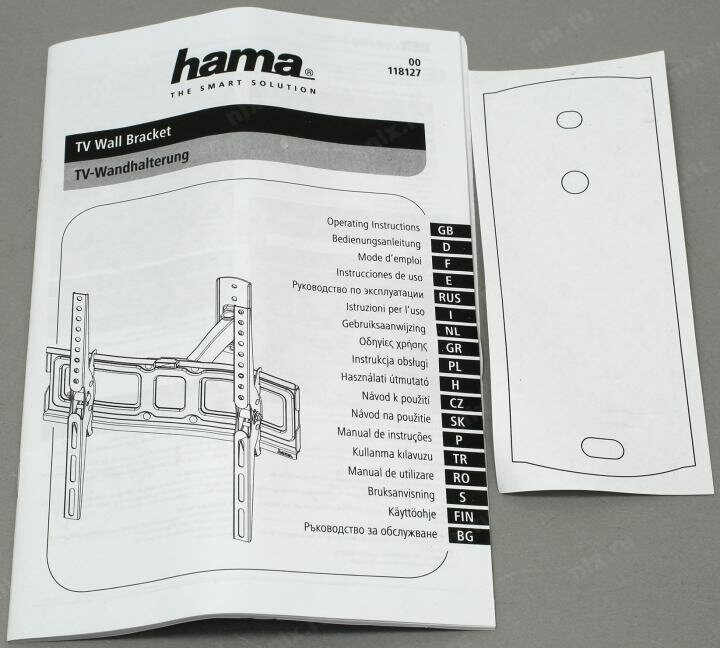 Кронштейн для телевизора Hama черный 32"-65" макс.30кг настенный наклон - фото №2