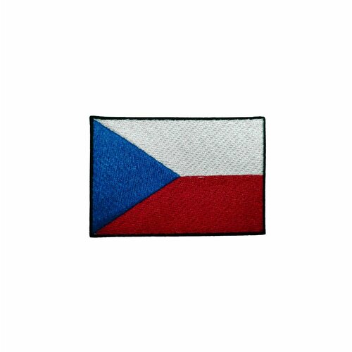 Нашивка шеврон патч, Флаг Чехии , размер 80x55 мм нашивка шеврон патч флаг пакистана размер 80x55 мм