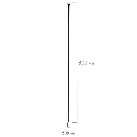 Стяжка хомут Sonnen Power Lock нейлоновая сверхпрочная черная 3.6*30см 100шт Guangzhou - фото №19