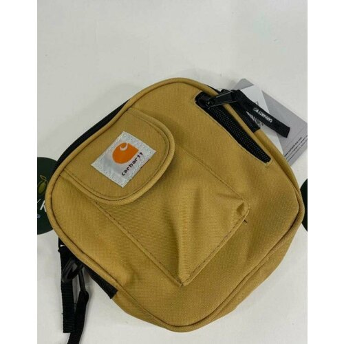 фото Сумка мессенджер мыльница на плече мыльница сумка кархарт коричневая, желтый no_name